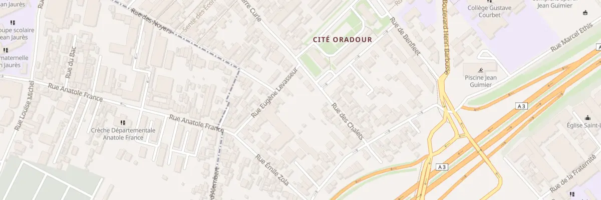 Plan du 9 Rue Eugène Levasseur à Romainville