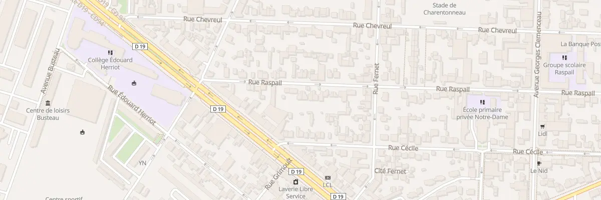 Plan du 16 Rue Raspail à Maisons-Alfort