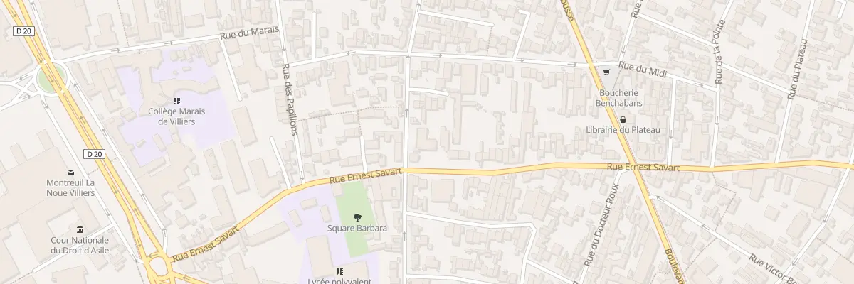 Plan du 2B Rue Leon Loiseau à Montreuil