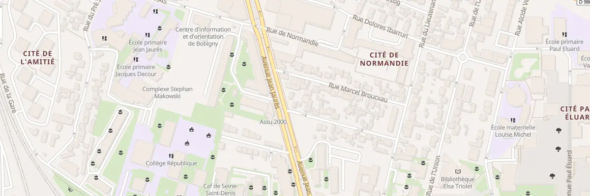 Plan du 170 Av Jean Jaures à Bobigny