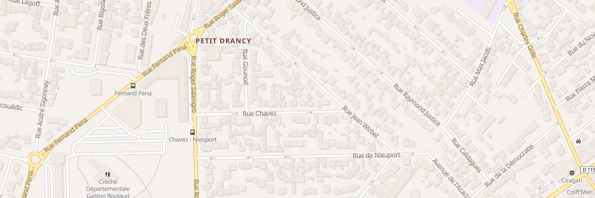 Plan du 27 Rue Chavez à Drancy