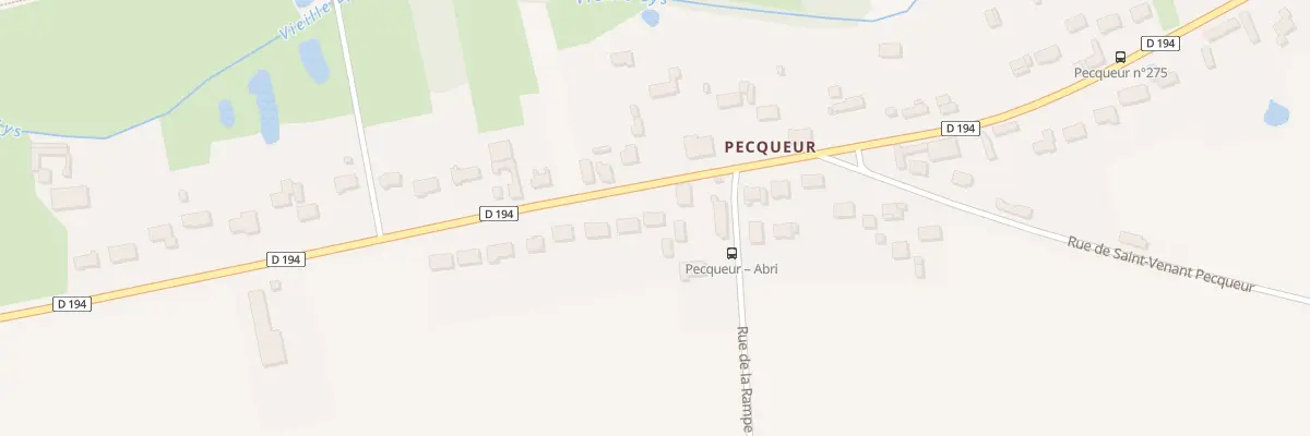 Plan du 246 Rte de Merville Pecqueur à Aire-sur-la-Lys