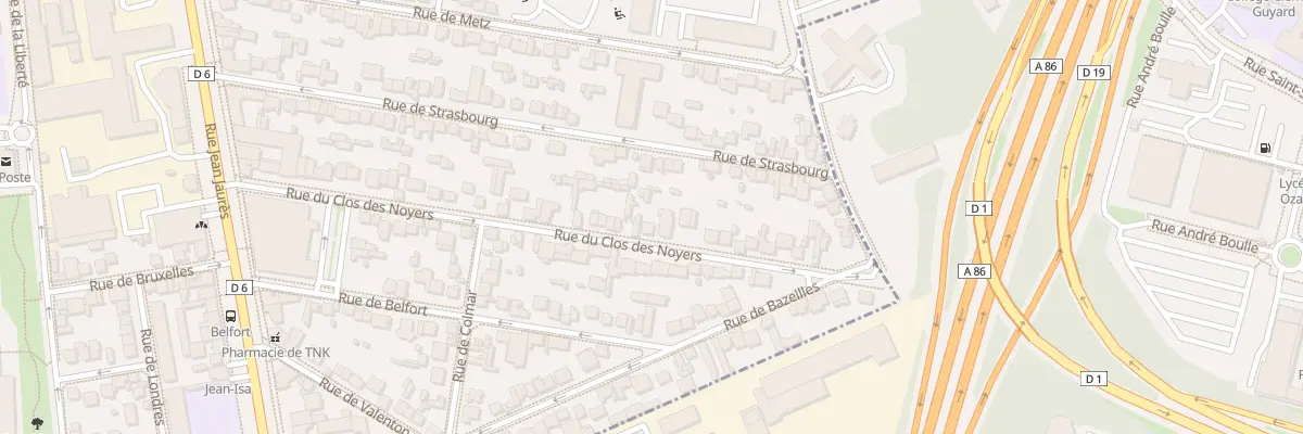 Plan du 55 Rue du Clos des Noyers à Maisons-Alfort