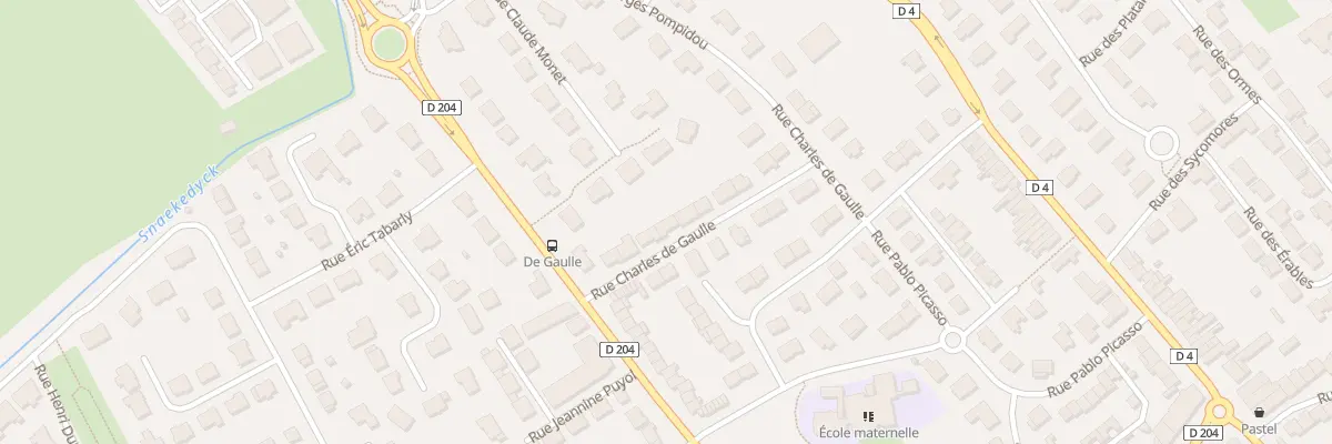 Plan du 9 Rue Charles de Gaulle à Téteghem-Coudekerque-Village