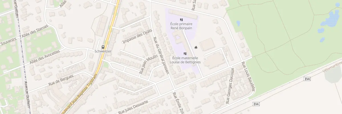 Plan du 76 Rue du Gen Janssen à Leffrinckoucke