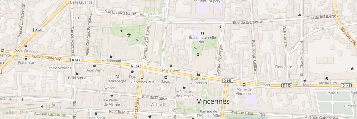 Plan du 108 Rue de Fontenay à Vincennes