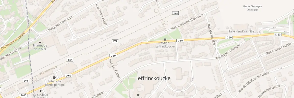 Plan du 374 Rue des Anciens Combattants à Leffrinckoucke