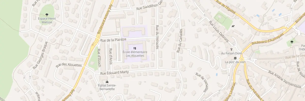 Plan du 7 Rue du Veinazès à Aurillac