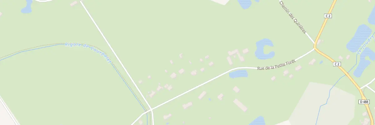 Plan du 32 Rue de la Petite Forêt à Vieilles-Maisons-sur-Joudry
