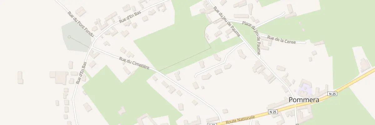 Plan du 9 Rue du Cimetière à Pommera