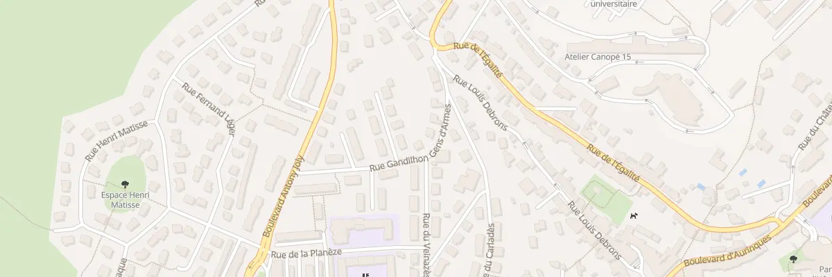 Plan du 11 Rue Gandilhon Gens d’Armes à Aurillac