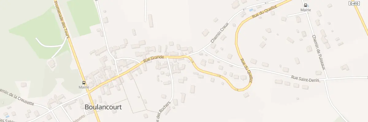 Plan du 54 Rue Grande à Boulancourt