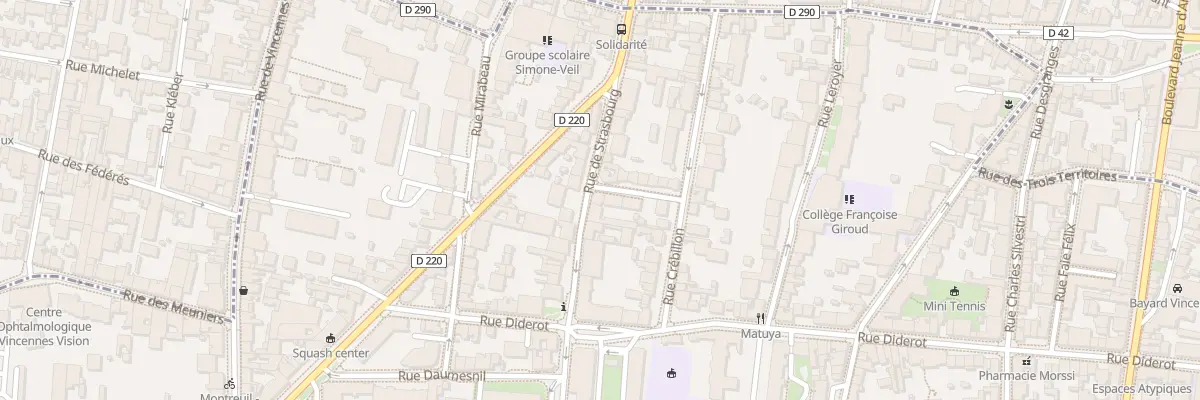 Plan du 52B Rue de Strasbourg à Vincennes