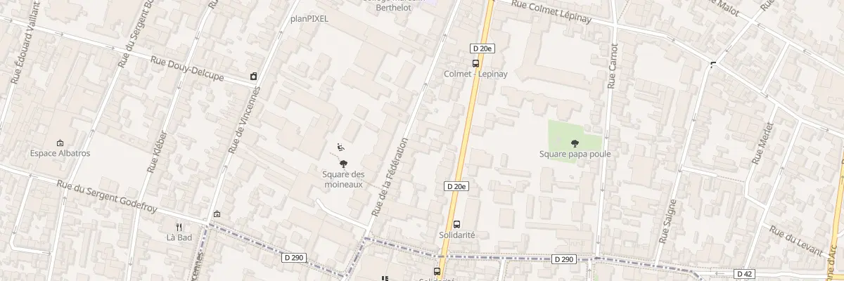 Plan du 33 Rue de la Fédération à Montreuil