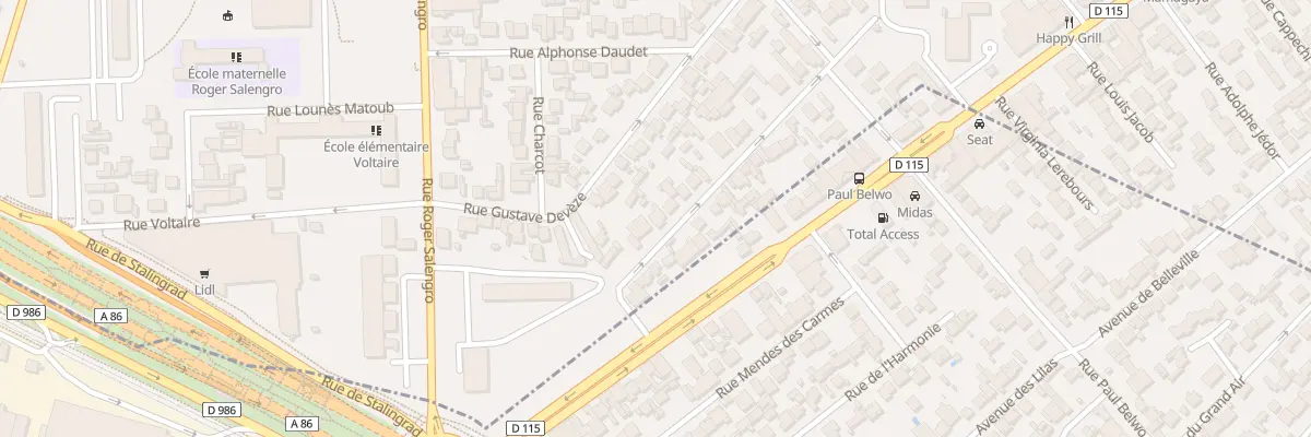 Plan du 17 Rue Danielle Casanova à Drancy