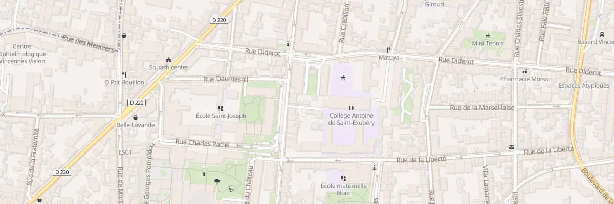Plan du 30 Rue de Strasbourg à Vincennes