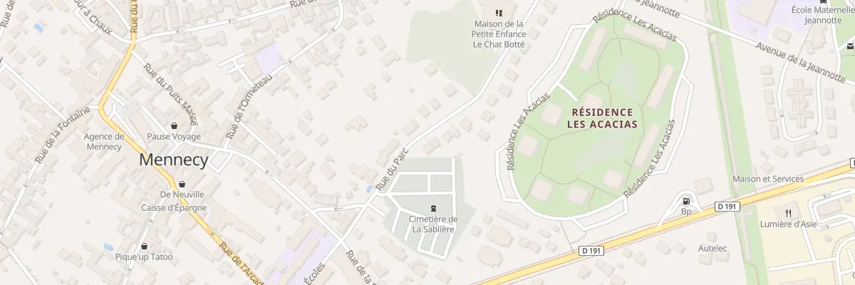 Plan du 2 Rue du Parc à Mennecy