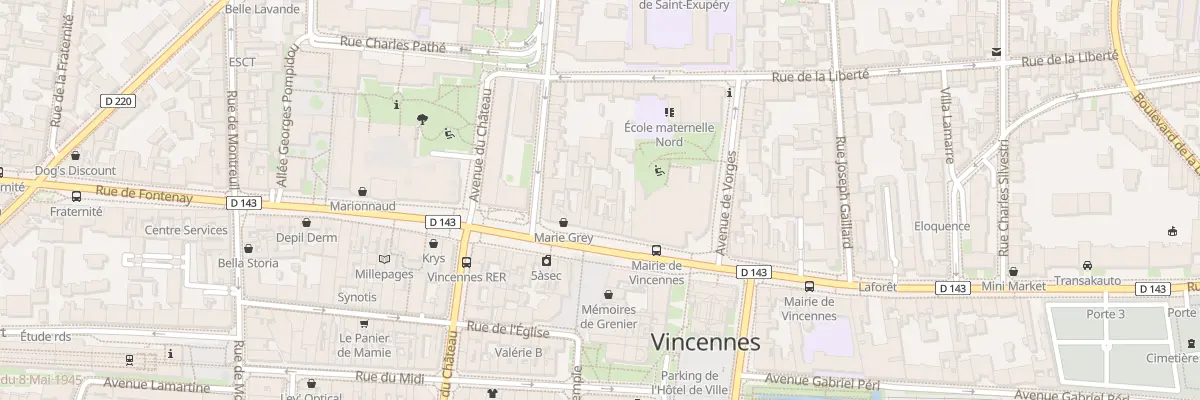 Plan du 106 Rue de Fontenay à Vincennes