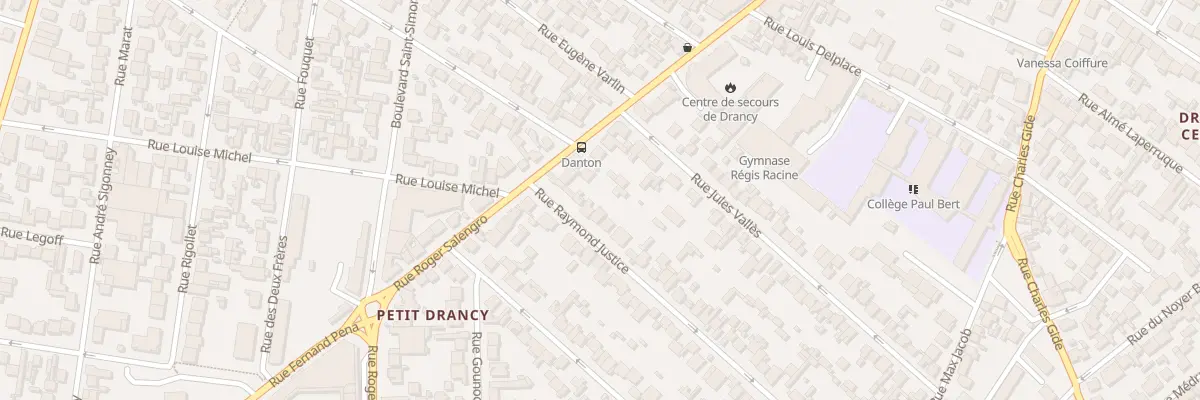 Plan du 7 Rue Raymond Justice à Drancy
