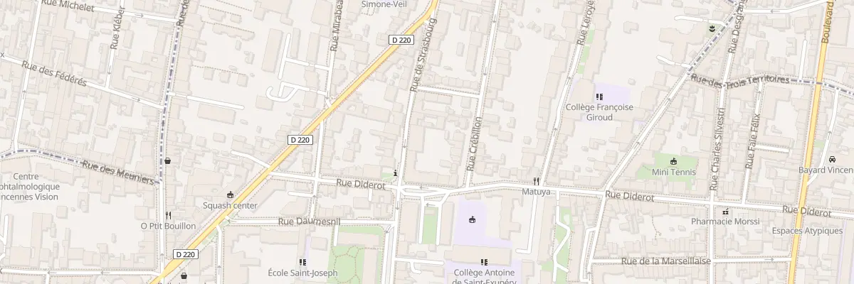 Plan du 48 Rue de Strasbourg à Vincennes