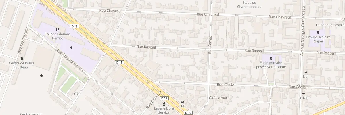 Plan du 20 Rue Raspail à Maisons-Alfort