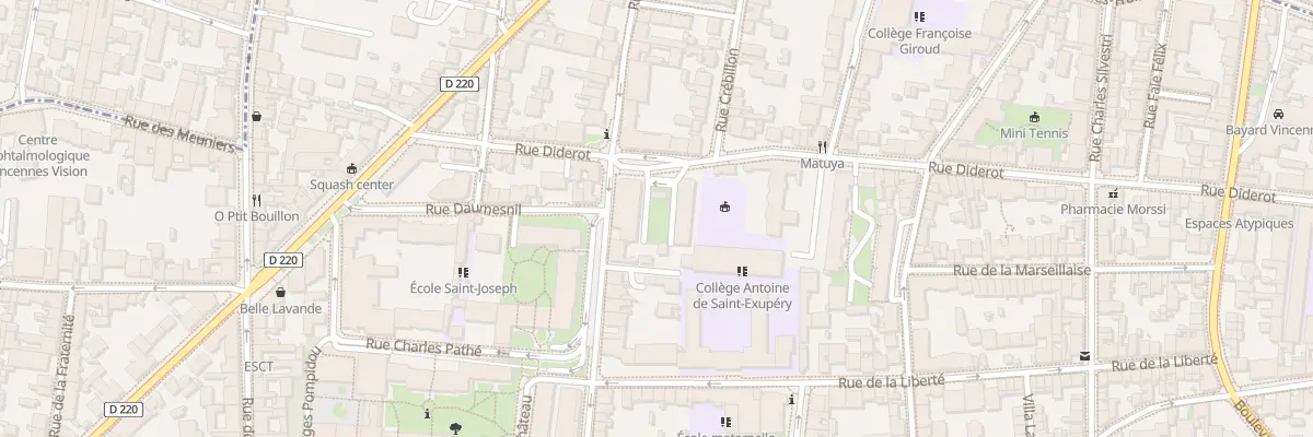 Plan du 26 Rue Diderot à Vincennes