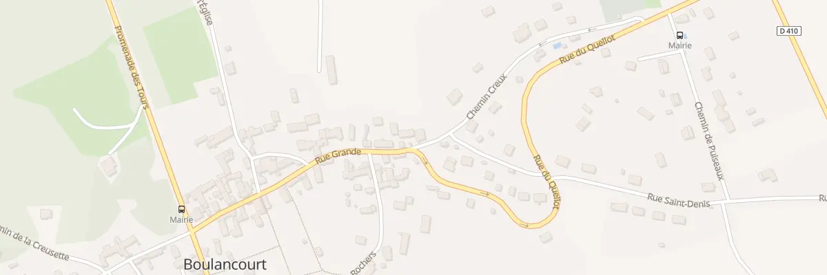 Plan du 55 Rue Grande à Boulancourt