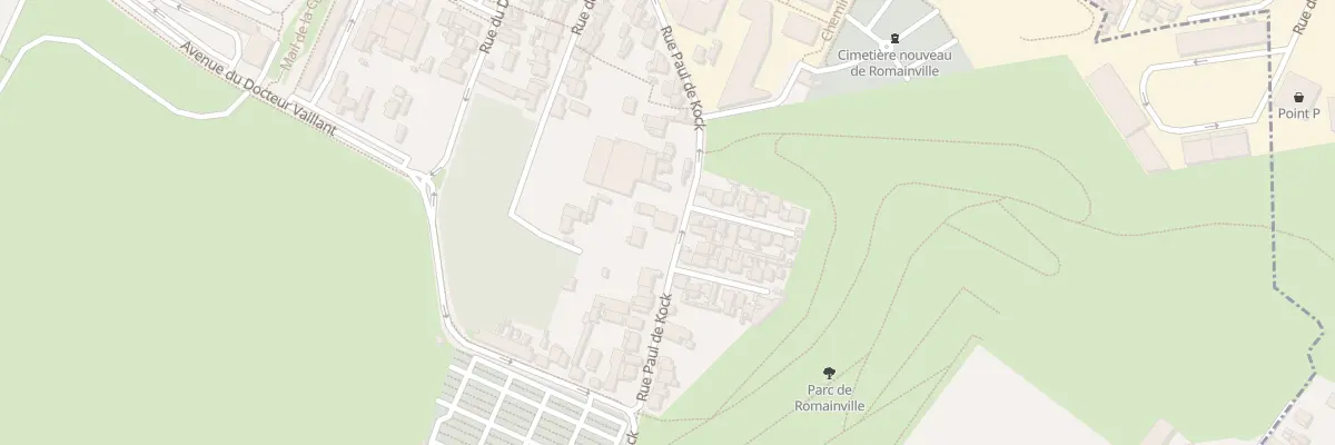 Plan du 109 Rue Paul de Kock à Romainville