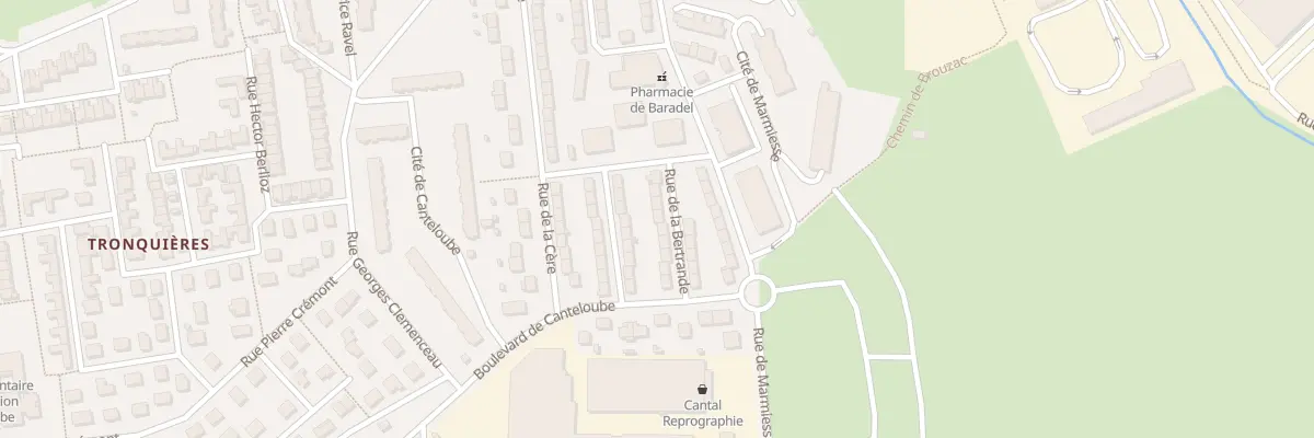Plan du 8 Rue de la Bertrande à Aurillac