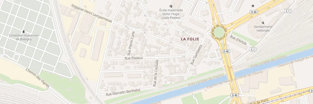 Plan du 52 Rue Pasteur à Bobigny