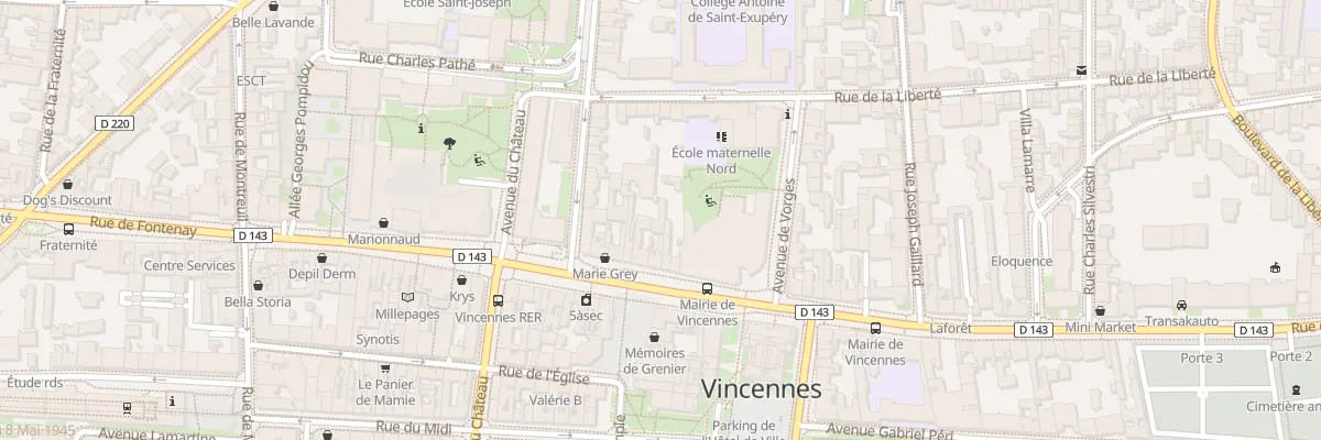Plan du 104 Rue de Fontenay à Vincennes
