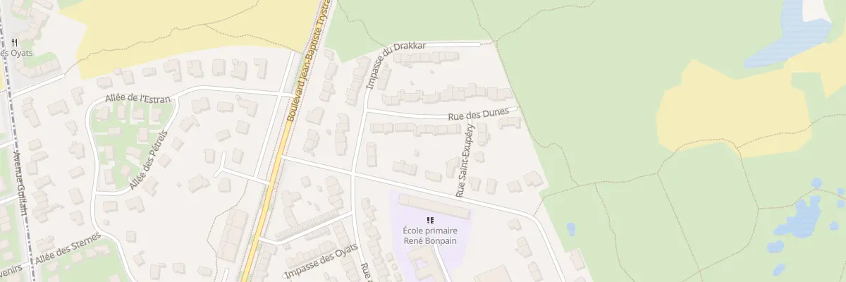 Plan du 58 Rue des Dunes à Leffrinckoucke