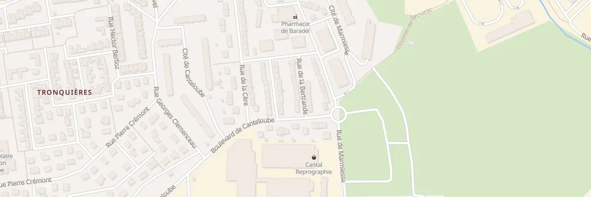 Plan du 14 Rue de la Bertrande à Aurillac