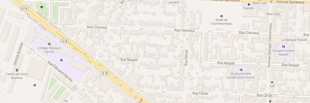 Plan du 23 Rue Raspail à Maisons-Alfort