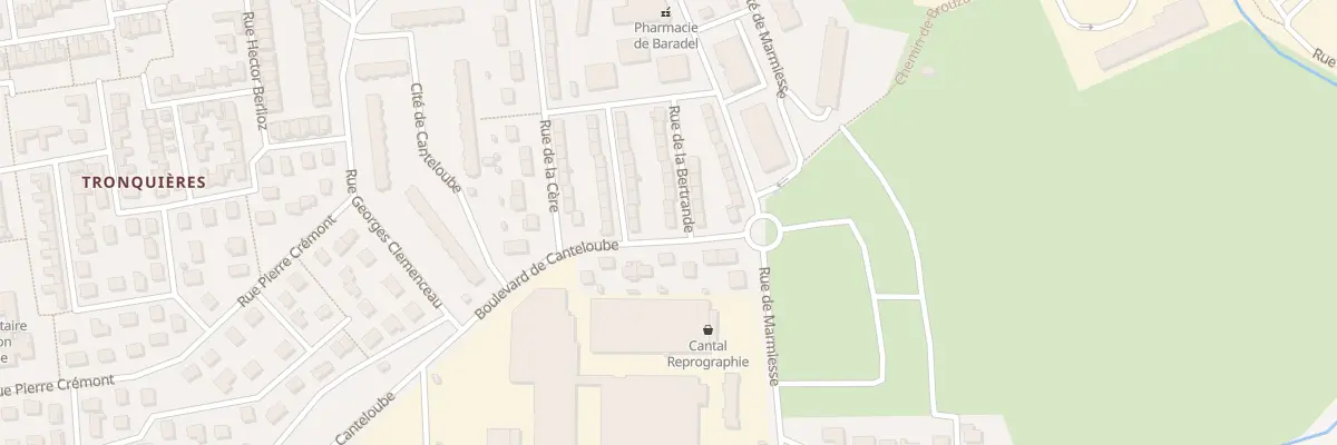 Plan du 18 Rue de la Bertrande à Aurillac