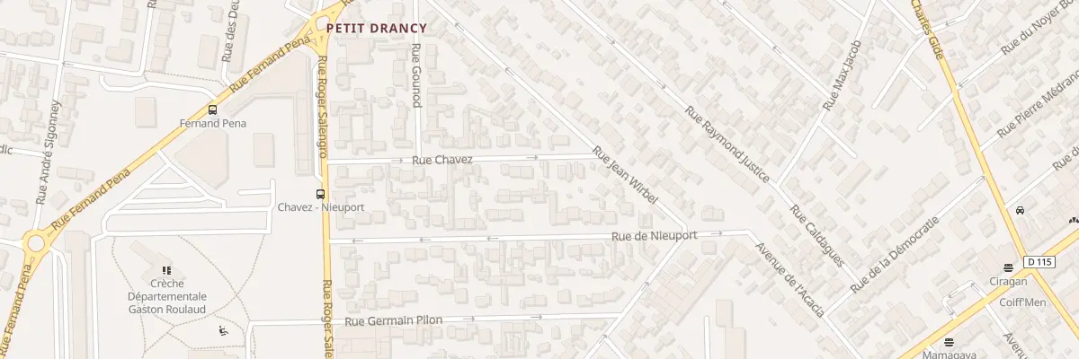 Plan du 36 Rue Chavez à Drancy