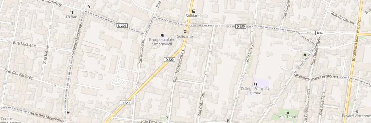 Plan du 60 Rue de Strasbourg à Vincennes