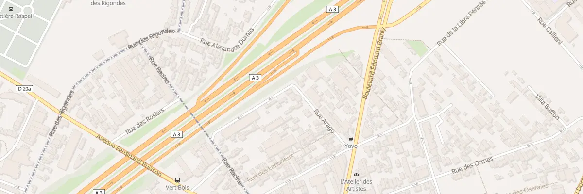 Plan du 24 Rue Arago à Romainville