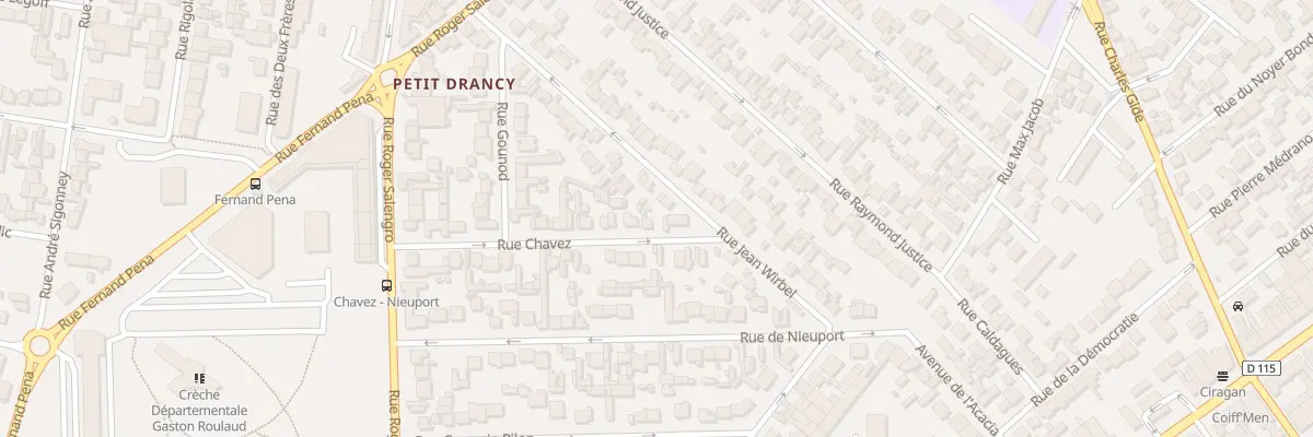 Plan du 31 Rue Chavez à Drancy