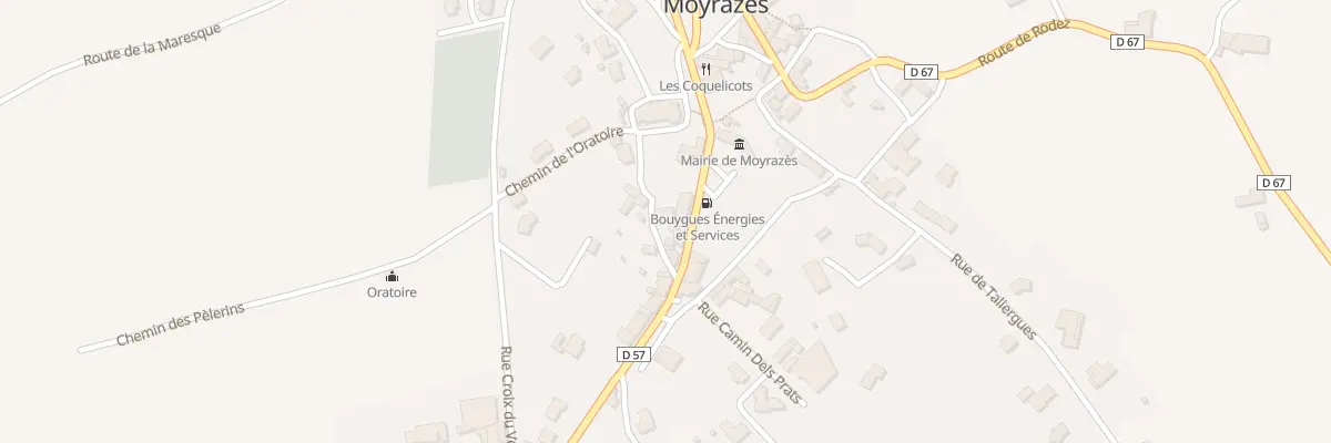 Plan du 5105 Moyrazes à Moyrazès