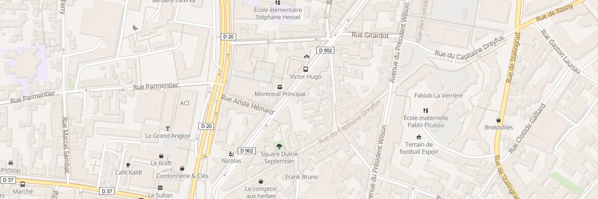 Plan du 37 Bd Rouget de Lisle à Montreuil