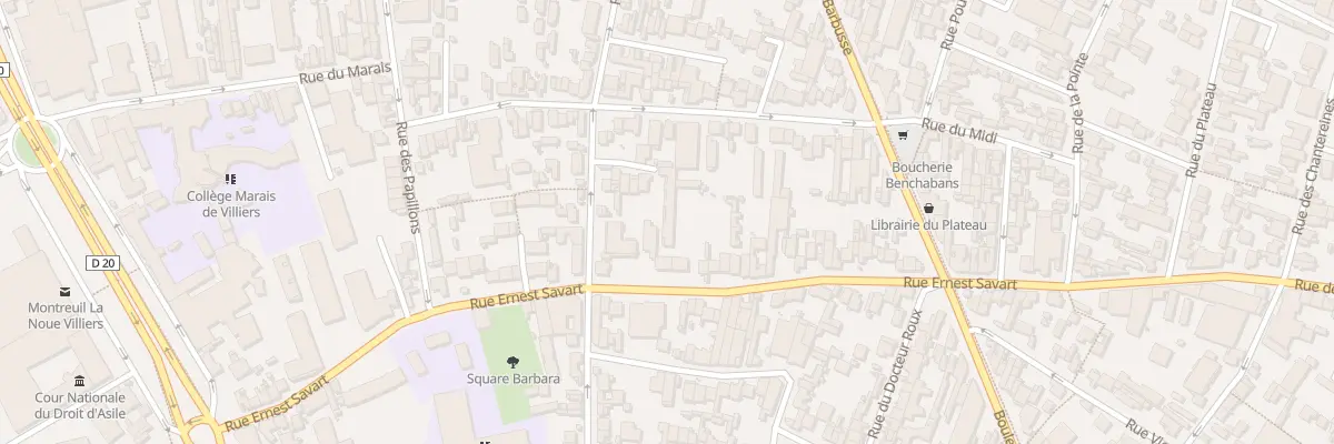 Plan du 57 Rue Ernest Savart à Montreuil