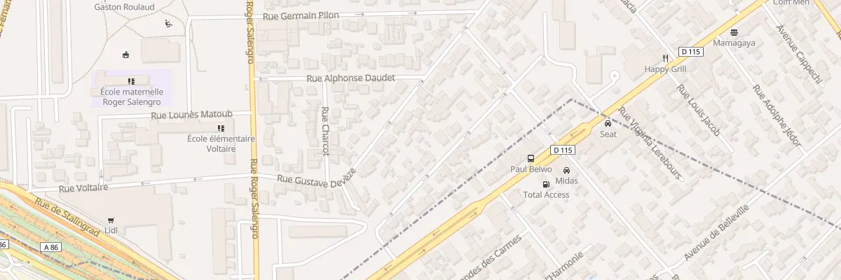 Plan du 23B Rue Danielle Casanova à Drancy