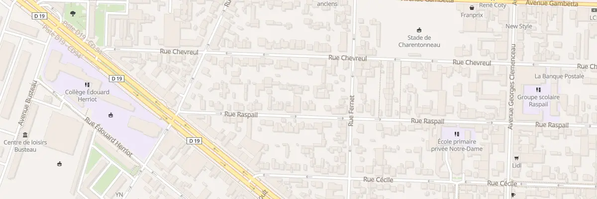 Plan du 25 Rue Raspail à Maisons-Alfort