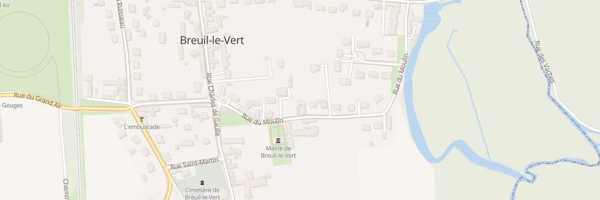 Plan du 23 Rue du Moulin à Breuil-le-Vert