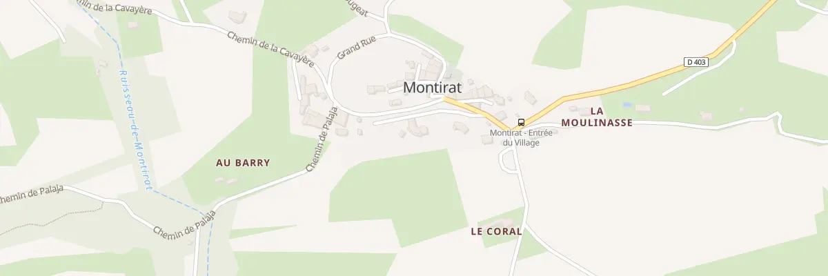 Plan du 5001 Le Village à Montirat