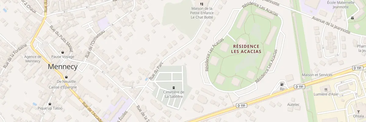 Plan du 6 Rue du Parc à Mennecy