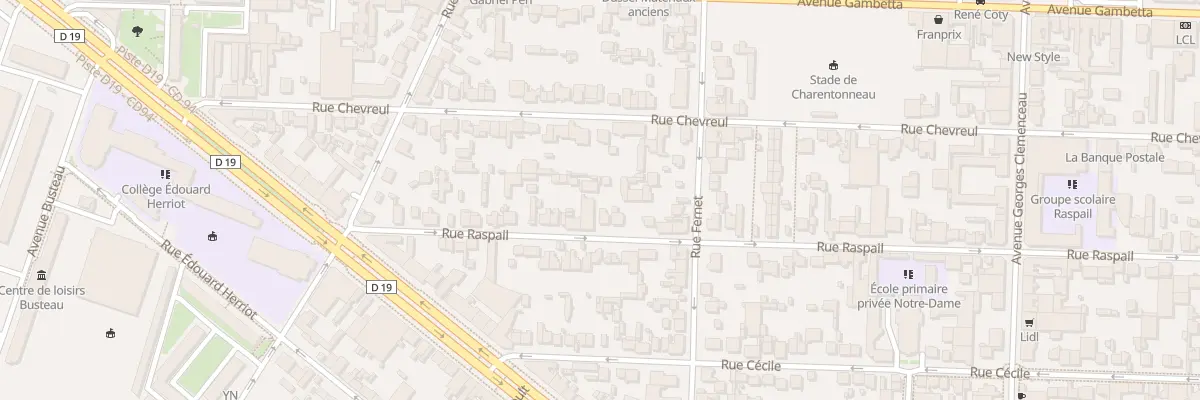 Plan du 25B Rue Raspail à Maisons-Alfort