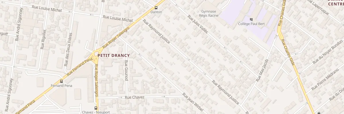Plan du 26 Rue Raymond Justice à Drancy