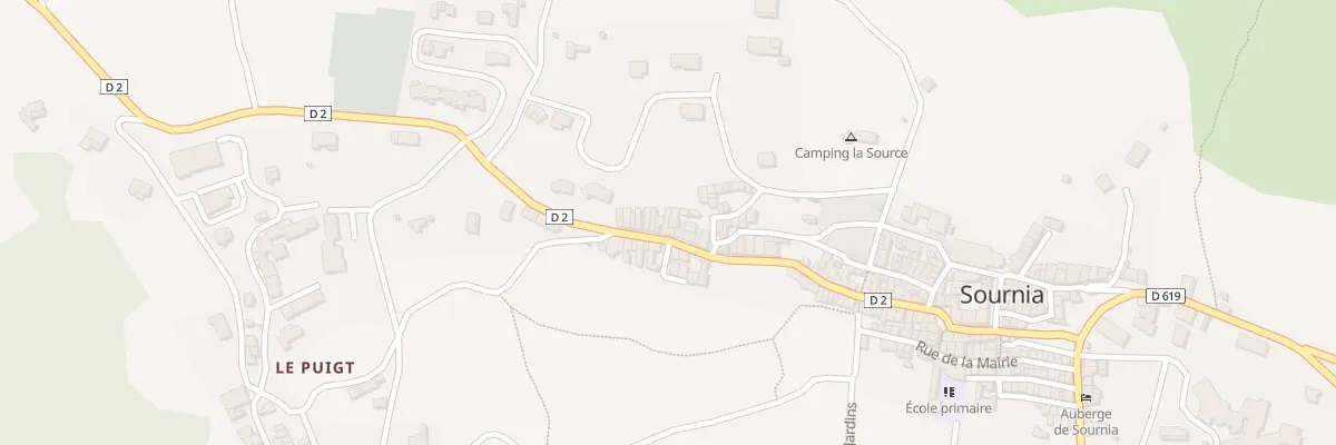 Plan du 64 Rte de Rabouillet à Sournia